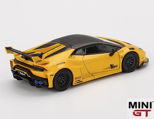 1/64スケール MINI GT「LB★WORKS ランボルギーニ・ウラカンGT」(イエロー)北米限定仕様