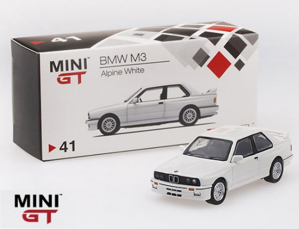 1/64スケール MINI GT「BMW M3」(E30) Alpine White ｜BMW、ミニカー