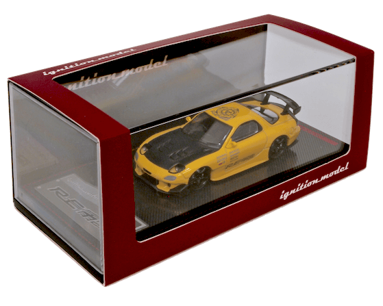 Ignition Model 1/64スケール「Mazda RX-7(FD3S)RE雨宮」(イエロー)  ｜ミニカー｜【スターホビーミニカーストア】ミニカーと自動車の雑貨・グッズの総合通販サイト