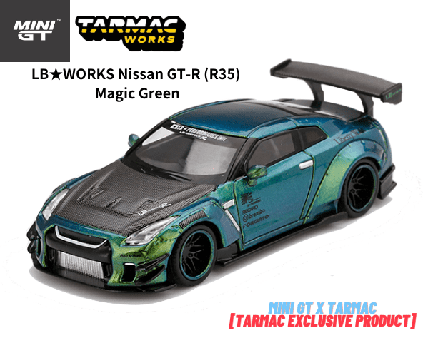 MINIGT ✖️TARMAC WORKS LB WORKS GT-R グリーン