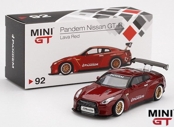 MINI GT 1/64スケール「Pandem Nissan GT-R」(ラヴァレッド)｜GT-R 