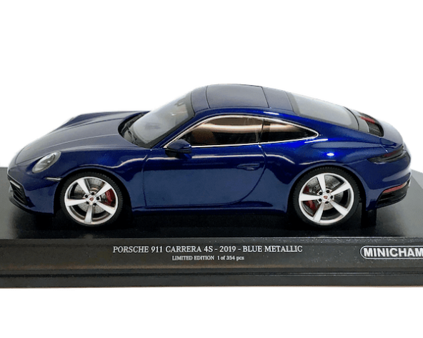 ミニチャンプス 1/18スケール「ポルシェ911(992)カレラ4S」(ブルー 