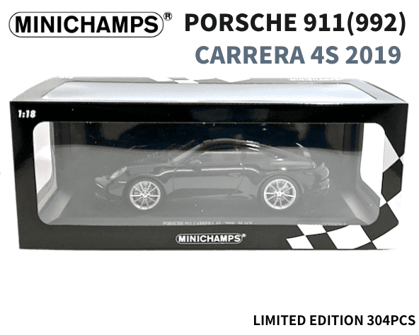 ミニチャンプス 1/18スケール「ポルシェ911(992)カレラ4S ミニチャンプス 1/18スケール「ポルシェ911(992)カレラ4S
