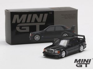 MINI GT 1/64スケール「メルセデスベンツ 190E 2.5-16 エヴォリューション II」(ブラックパールメタリック)ミニカー