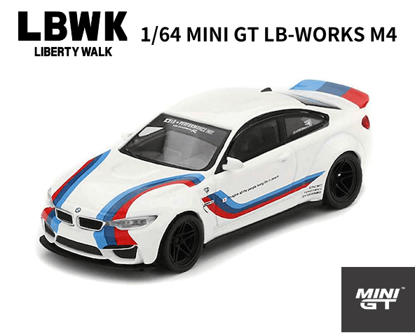 MINI GT リバティウォーク-BMW M4 (パープル・グリーンメタリック)