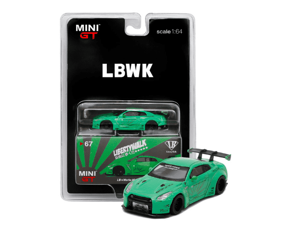 1/64スケール MINI GT「LB☆WORKS Nissan GT-R」(ライトグリーン 1/64スケール MINI GT「LB☆WORKS Nissan GT-R」(ライトグリーン