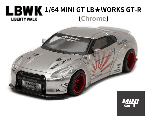 1/64スケール1/64 MINI GT「LB☆WORKS Nissan GT-R (R35)」(サテン 