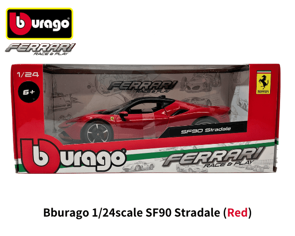 Bburago 1/24スケール「フェラーリ SF90ストラダーレ」(レッド