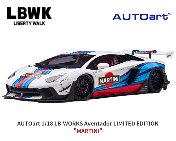 AUTOart 1/18スケール「リバティーウォーク LB-WORKS ランボルギーニ・アヴェンタドール