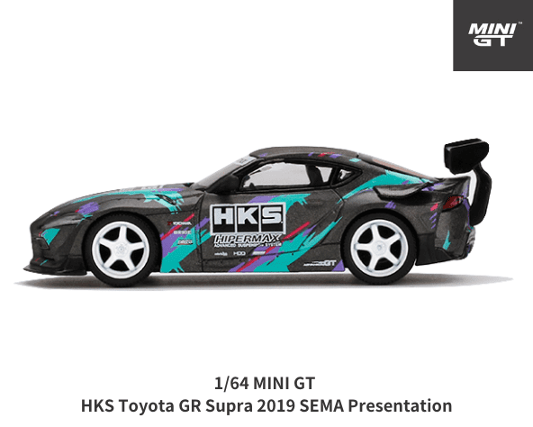 1/64 ミニGT HKS GR ス ープラ(A90)東京オートサロン 2020 MINI GT 1/64スケール「HKS トヨタ GR スープラ 2019 SEMA