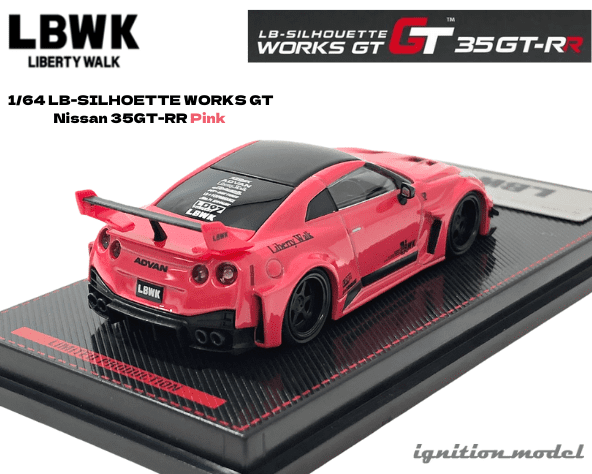 イグニッションモデル LBWK R35 GTR 1/18 赤 シルエットワークス-