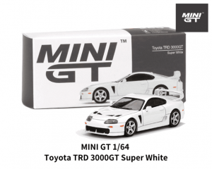 MINI GT 1/64スケール「トヨタ TRD 3000GT」(スーパーホワイト)ミニカー