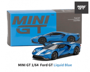 MINI GT 1/64スケール「フォードGT」(リキッドブルー)ミニカー