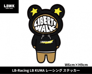 Liberty Walk「LB-Racing LB KUMA レーシング ステッカー」