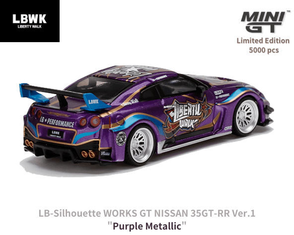 1/64スケール MINI GT「LB-Silhouette WORKS GT NISSAN 35GT-RR Ver.1 