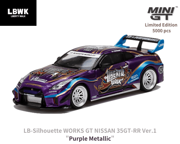 1/64スケール MINI GT「LB-Silhouette WORKS GT NISSAN 35GT-RR Ver.1 