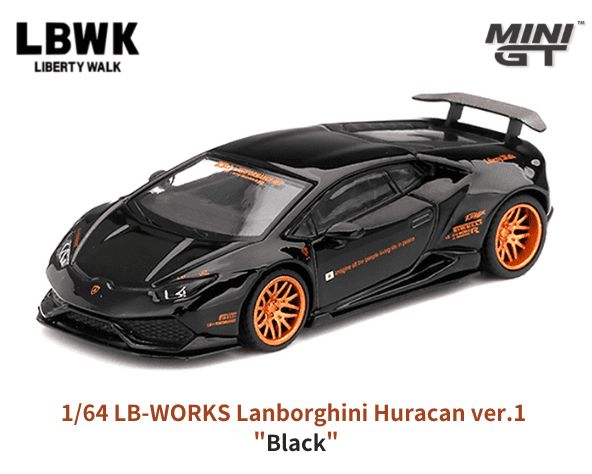 1/64スケール MINI GT「LB☆WORKS ランボルギーニ・ウラカン Ver1 ...