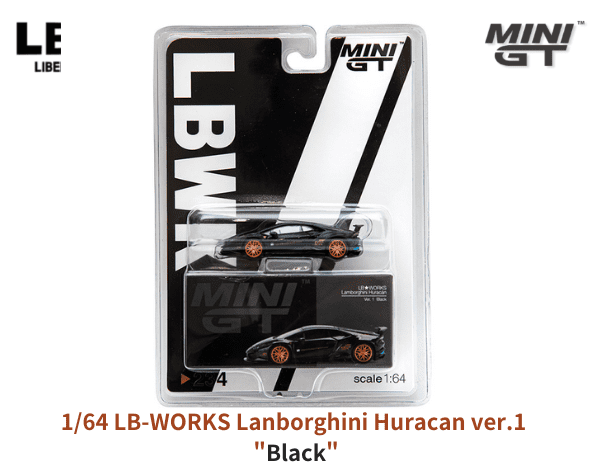 1/64スケール MINI GT「LB☆WORKS ランボルギーニ・ウラカン Ver1