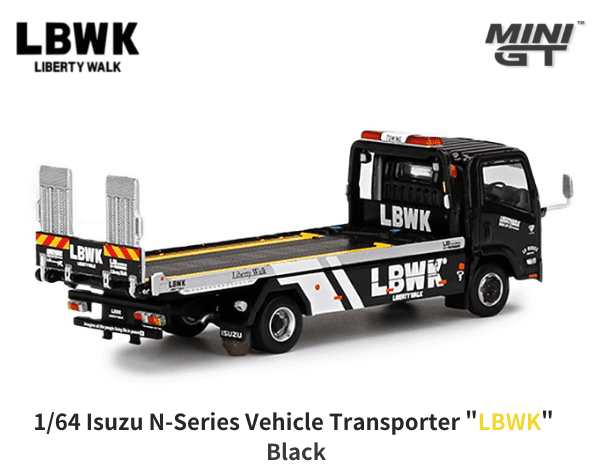 1/64スケール MINI GT「Isuzu N-Series Vehicle Transporter (車両積載車)」LBWK仕様ミニカー｜Liberty  Walkリバティーウォーク｜【スターホビーミニカーストア】ミニカーと自動車の雑貨・グッズの総合通販サイト