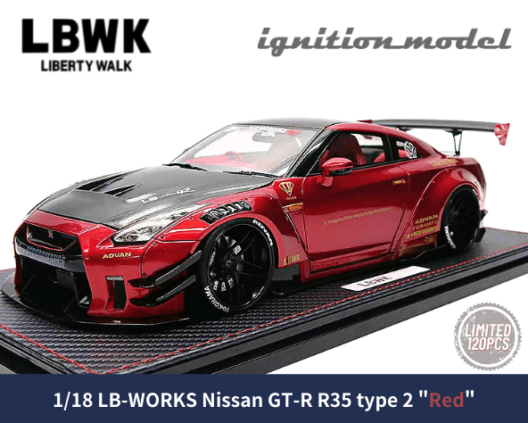 1/18スケール ignition model「LB-WORKS Nissan GT-R R35 Type2 