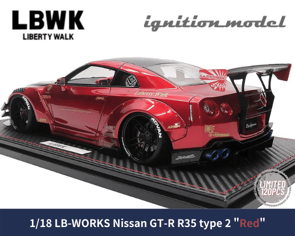 奇跡の窓浮なし 新品 ignition model 1/18 LB-WORKS GT-R (R35