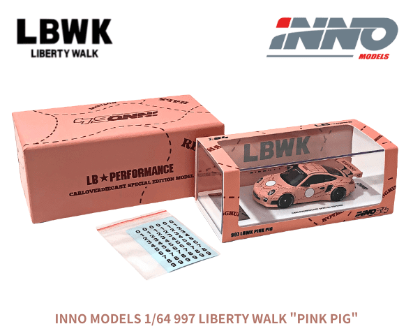 1/64スケール INNO Models「997 LBWK PINK PIG 1/64スケール INNO Models「997 LBWK PINK PIG