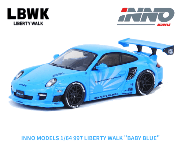 1/64スケール INNO Models「997 LIBERTY WALK」 (ベイビーブルー