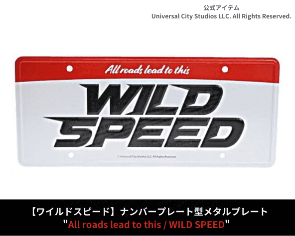 店内全品ﾎﾟｲﾝﾄ2倍!! ワイルドスピード ナンバープレートとメタル