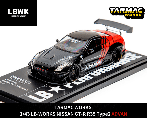 LB WORKS R35 GT-R 1/43 ミニカー-