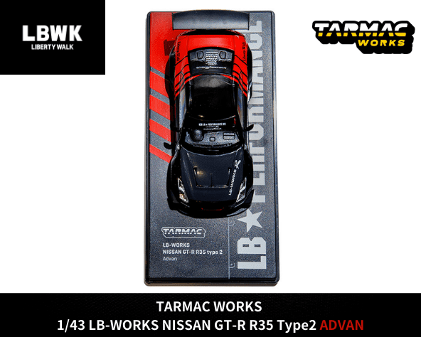 ミニカー 1/43 LBWK LB-WORKS GT-R R35 1/43スケール TARMAC WORKS「LB-WORKS NISSAN GT-R R35 Type2