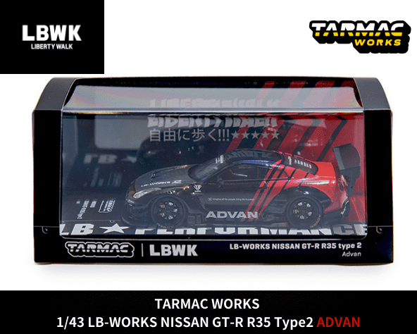 1/43スケール TARMAC WORKS「LB-WORKS NISSAN GT-R R35 Type2 