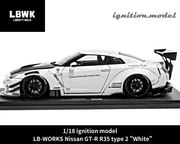 スカイラインイグニッションモデル　LB-WORKS R35 GTR サイン入り