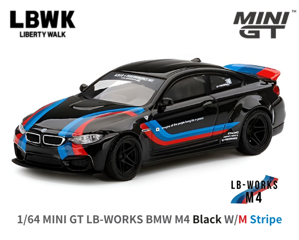 MINI GT リバティウォーク-BMW M4 (パープル・グリーンメタリック)