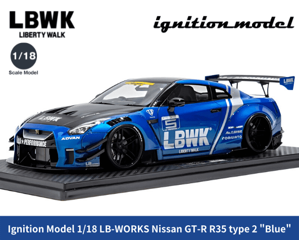 1/18スケール ignition model「LB-WORKS Nissan GT-R R35 type 2」