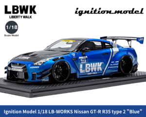 1/18スケール ignition model「LB-WORKS Nissan GT-R R35 type 2