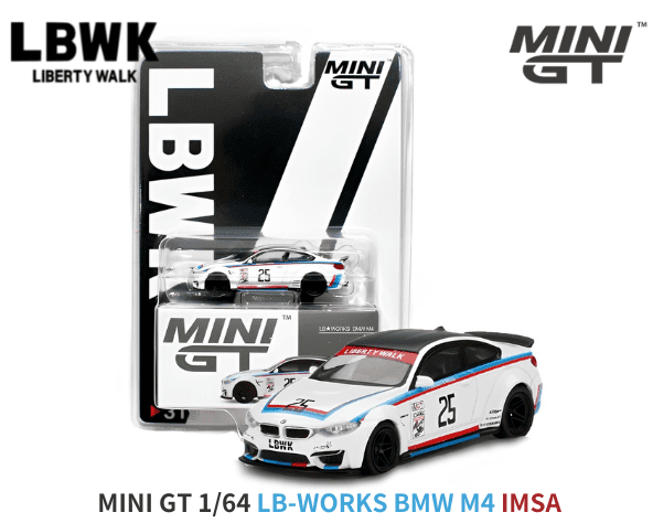 MINI GT リバティウォーク-BMW M4 (パープル・グリーンメタリック)