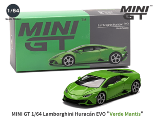 1/64スケール MINI GT「ランボルギーニ・ウラカンEVO」(グリーン/Verde Mantis)ミニカー