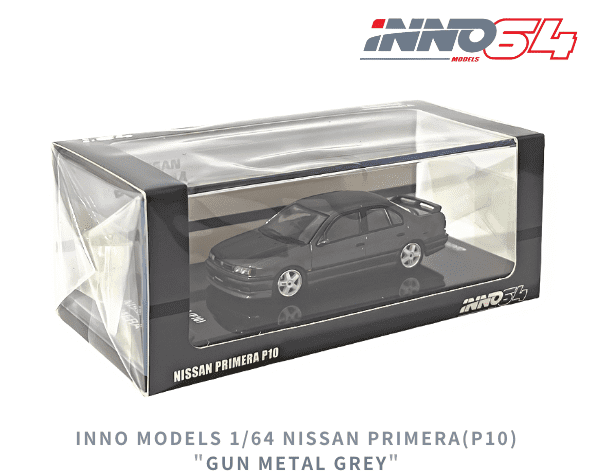 INNO64 1/64スケール「日産プリメーラ(P10) 」(ガンメタルグレー 