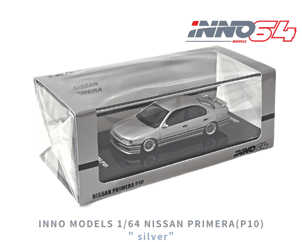 INNO64 1/64スケール「日産プリメーラ(P10) 」(シルバー)ミニカー