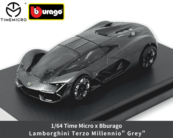 Bburago x TIMEMICRO 1/64スケール「ランボルギーニ テルツォ・ミッレニオ」(グレー)ミニカー|ミニカー|【スターホビーミニカー ストア】ミニカーと自動車の雑貨・グッズの総合通販サイト Bburago x TIMEMICRO 1/64スケール「ランボルギーニ テルツォ・ミッレニオ」(グレー)ミニカー|ミニカー|【スターホビーミニカー ストア】ミニカーと自動車の雑貨・グッズの総合通販サイト