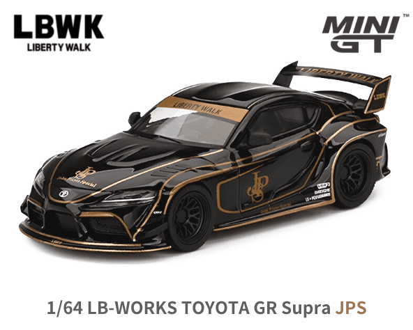 1/64スケール MINI GT「LB-WORKS TOYOTA GR Supra JPS」ミニカー｜Liberty  Walkリバティーウォーク｜【スターホビーミニカーストア】ミニカーと自動車の雑貨・グッズの総合通販サイト