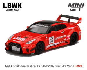 1/64スケール MINI GT「LB-Silhouette WORKS GT NISSAN 35GT-RR Ver.2