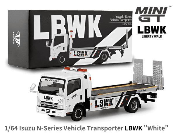 1/64スケール MINI GT「Isuzu N-Series Vehicle Transporter