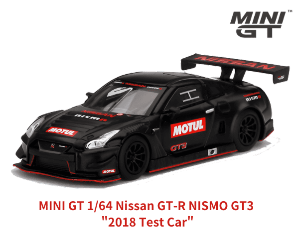 ミニカー MINI GT NissanGT-R NismoGT3 2018 Testcar 1/64スケール MINI GT「日産GT-R NISMO GT3 2018 テストカー