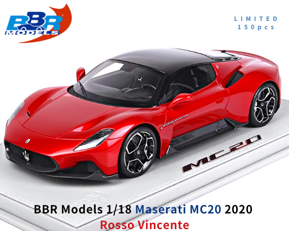 BBR Models 1/18スケール 「マセラティMC20」(Rosso Vincente)ミニカー 