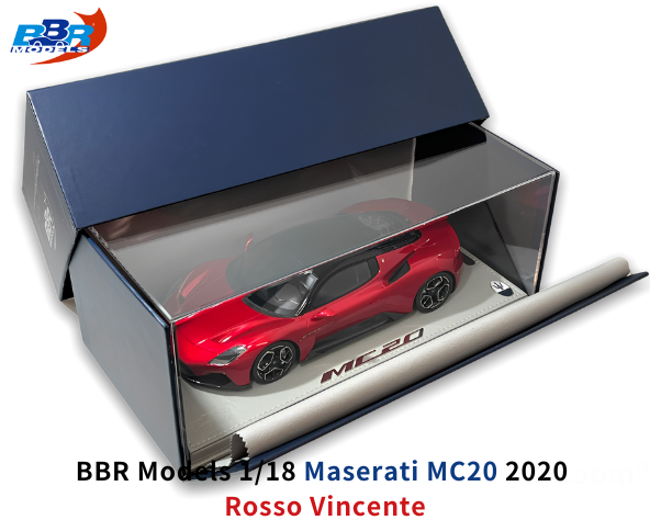 BBR Models 1/18スケール 「マセラティMC20」(Rosso Vincente)ミニカー