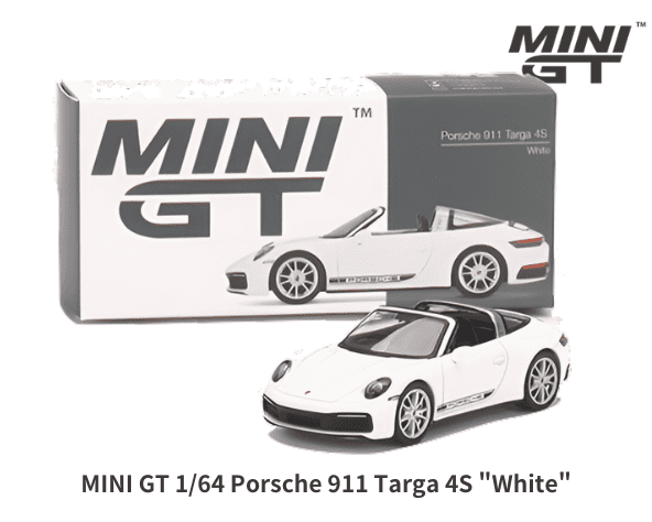 1/64スケール MINI GT「ポルシェ 911 タルガ 4S」左ハンドル仕様