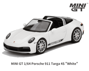 1/64スケール MINI GT「ポルシェ 911 タルガ 4S」(ホワイト)ミニカー