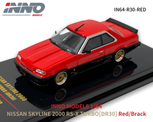 INNO64 1/64スケール「日産スカイライン 2000 TURBO RS-X (DR30)」(レッド/ブラック)ミニカー