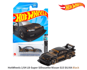HOT WHEELS 1/64スケール「LB-Super Silhouette Nissan S15 SILVIA」(ブラック)ミニカー/USパッケージ版